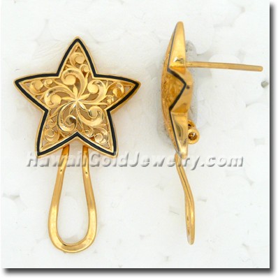 Hawaiian Hoku Earring - Hawaii Gold Jewelry