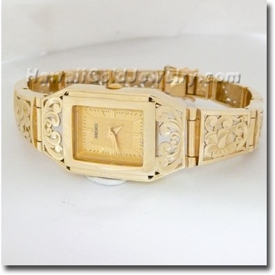 Hawaiian Tapered Link Watch - Hawaii Gold Jewelry