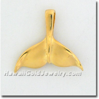 Hawaiian Whale Tail - Hawaii Gold Jewelry