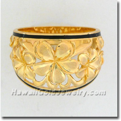 Hawaiian Flower Ring - Hawaii Gold Jewelry