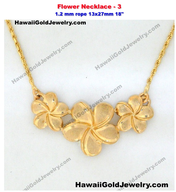 Three Flower Necklace