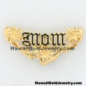 Mom Plumeria Slide - Hawaiian Gold Jewelry