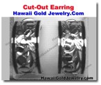 Hawaiian Cut-Out Earring - Hawaii Gold Jewelry