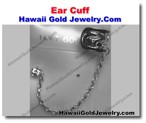 Hawaiian Ear Cuff - Hawaii Gold Jewelry