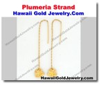 Hawaiian Plumeria Strand - Hawaii Gold Jewelry