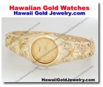 Hawaiian Gold Watches - Hawaii Gold Jewelry